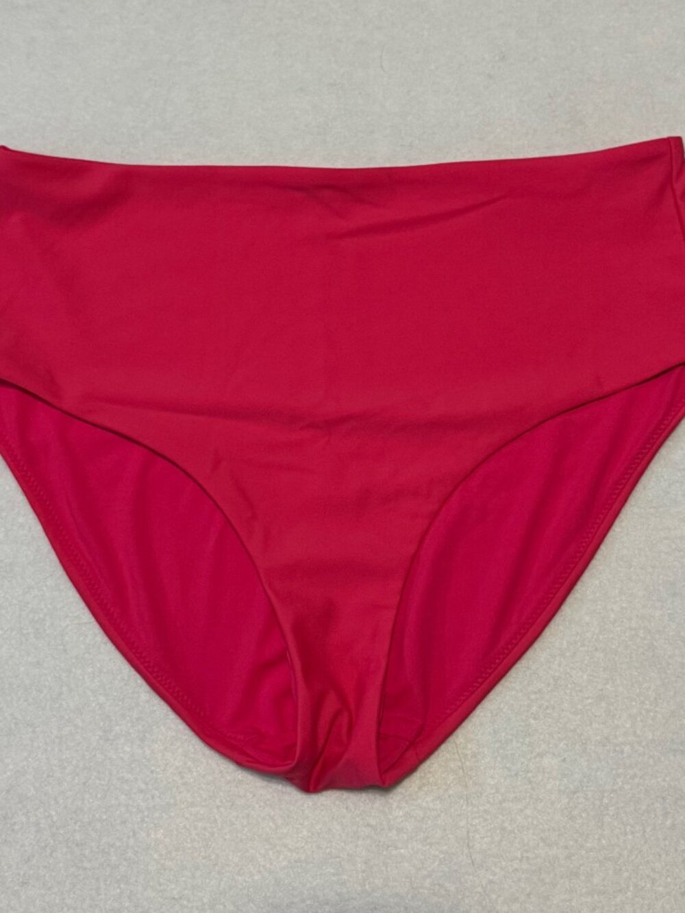 Quince NWOT Berry Italian High-Rise Bikini Bottoms Full Coverage Size Small